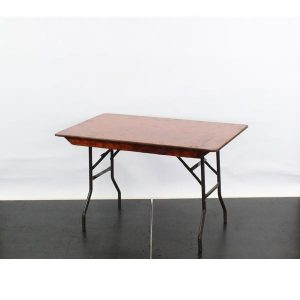 Wooden Rectangular Trestle Table Standard, 4'x2'6" - L48"xW30"xH30" (121x76x76cm)