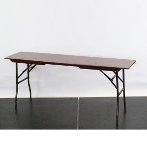 Wooden Rectangular Buffet/Trestle Table, 6'x1'6" - L72"xW18"xH30" (182x45x76cm)