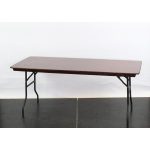 Wooden Rectangular Trestle Table c/w Bullnose Edge, 5'x2'6" - L72"xW30"xH30" (182x76x76cm)