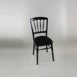 Bentwood Chair - Black Frame with Black Seat Pad - 1004B & 1005D