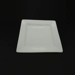 China Side Plate - 7" (18cm) Plain, Square/Pointed Edge - 1615A