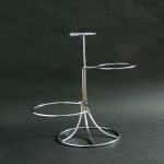 3 Tier - Offset Steps Wedding Cake Stand 19.5"x5"x8"10" (50x13x20x26cm),Stainless Steel - 3195G
