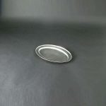 12" (30cm) Oval Flat, Stainless Steel - 3502