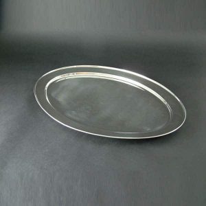 26" (66cm) Oval Flat, Stainless Steel - 3516