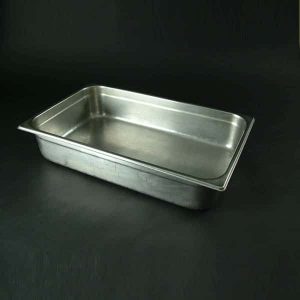 1/1 Gastronorm Dish - 3.9" (10cm) Deep, Stainless Steel  - 3524A