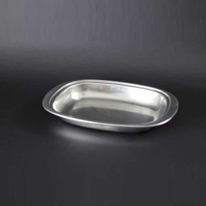 12" (30cm) Square Vegetable Dish - Plain, Stainless Steel - 3530A