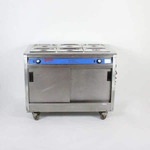 Hot Cupboard/Bain Marie - 6x1/2 Gastronorm Pans & 56 Plated Meal Capacity - W45"xD25"xH35" (115x64x89cm), 3kW